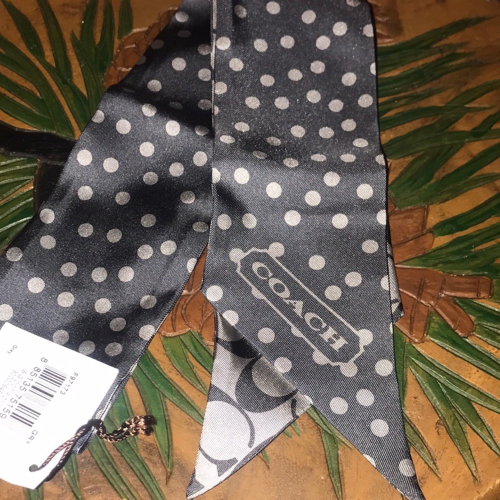 NWT Coach 100% Silk Scarf